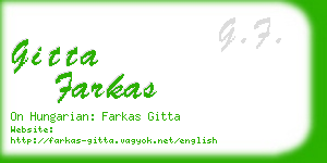 gitta farkas business card